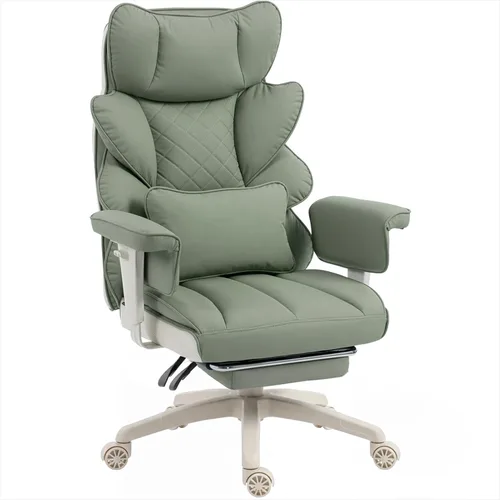 Miniatura 12 de Dowinx Silla de oficina grande y alta con cojín de resorte de bolsillo, sillas de juegos de computadora de respaldo alto con reposabrazos Negro