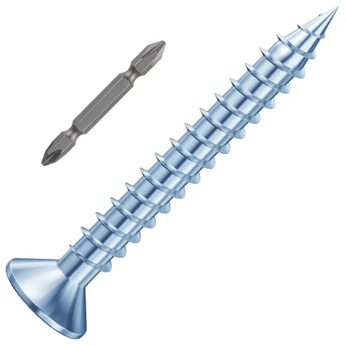 Miniatura 37 de Wensilon (385 piezas) Tornillos de cabeza plana negros para madera, tornillos autorroscantes de cabeza plana para metal rápido, equipados con kit
