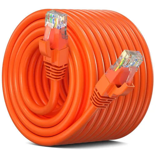 Miniatura 22 de Maximm Cable Ethernet Cat 6, cable de red y conexión de alta velocidad de 100 pies, UTP, 10 Gbps, cable Ethernet de 550 MHz, color negro