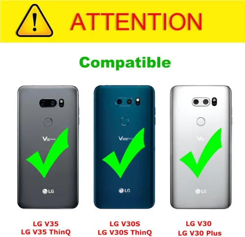 Miniatura 2 de LG V30 Caso, [ArmorBox] [Dual Layer] híbrido prueba de golpes Rugged Case de Protección para LG V30 de J & D, Negro
