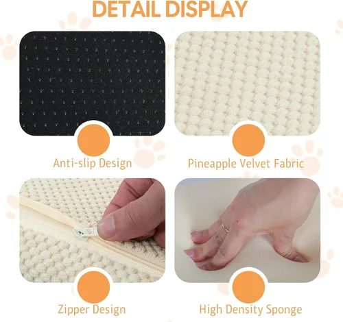 Miniatura 6 de Rampa para perros para cama, escaleras para perros de 16.5 pulgadas de alto para cama alta, escalones para mascotas 2 en 1 para perros pequeños