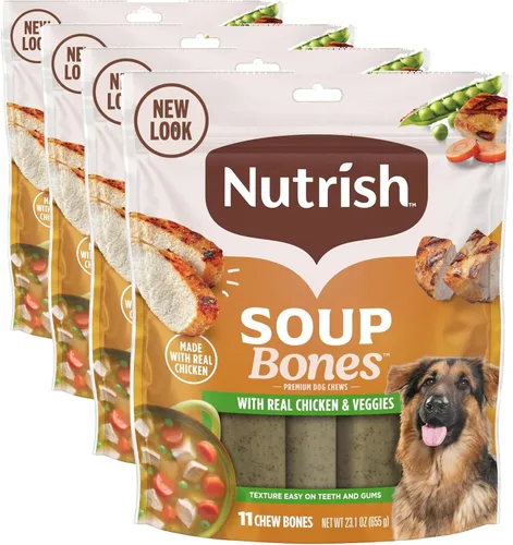 Miniatura 14 de Rachael Ray Nutrish - Tiras masticables para perros con sabor a sopa de huesos de mayor duración