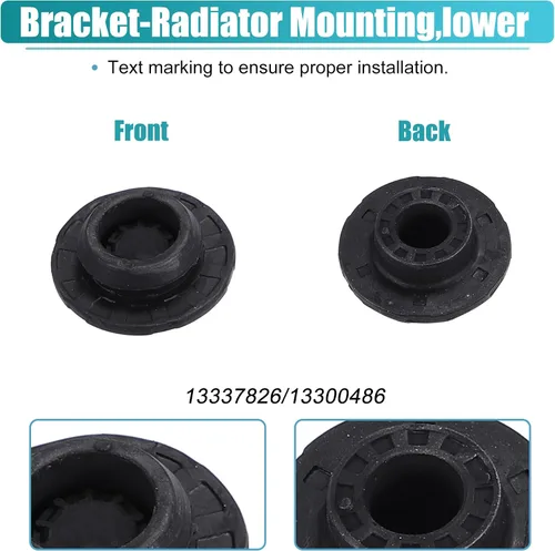 Miniatura 6 de X AUTOHAUX 2 Unidades Soporte inferior del radiador con cojinete de goma Radiato para Chevrolet Cruze Limited 2016 para Chevy Cruze 2011-2015