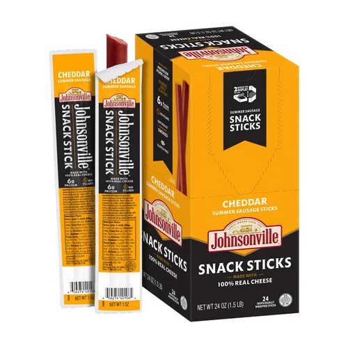 Miniatura 8 de Palitos de salchicha de verano Johnsonville Beef, 1 onza (24 unidades) – Merienda de carne de la marca #1 de salchichas en los Estados Unidos, hecho
