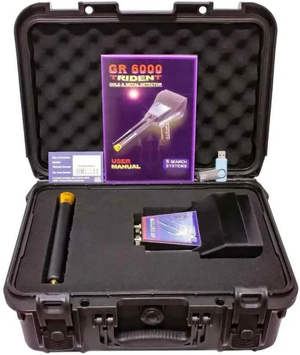 GR6000 Profesional Detector de Metales Oro Buscador Escáner Subterráneo Detector de Oro de Largo Alcance Excavadora Diamante Plata Cobre Oro