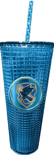 Miniatura 28 de Spoontiques Harry Potter Vaso de diamantes, 20 oz - Vaso texturizado con pajita, aislamiento de doble pared, sin BPA - Gryffindor