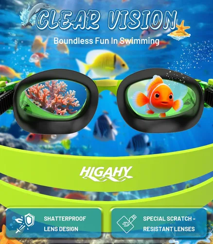 Miniatura 4 de Kids Swim Goggles, Anti-Fog UV Protection, Leakproof Adjustable Strap Swimming Goggles for Boys Girls Ages 6–14