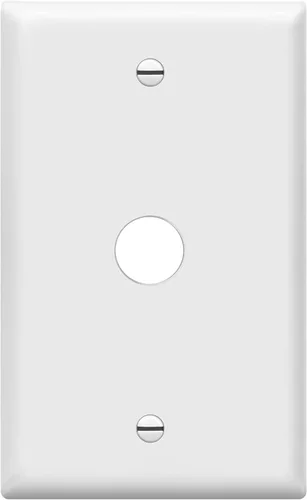 Miniatura 11 de ENERLITES Combinación de salida dúplex / receptáculo individual de 1.406 pulgadas, cubierta de placa de pared con orificio, tamaño estándar de 2
