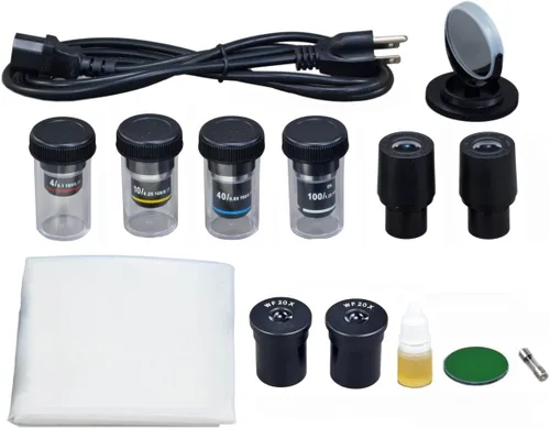 Miniatura 3 de OMAX Microscopio reemplazable trinocular compuesto 40X-2000X LED con cámara USB 10MP