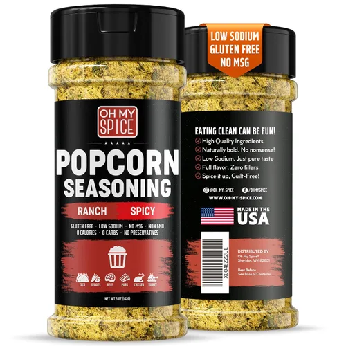 Miniatura 12 de Popcorn Seasoning Chocolate Powder Mix - Gluten Free & Low Sodium Cocoa Powder Blend Popcorn Flavoring Seasoning. Healthy Movie Night Theater Pop