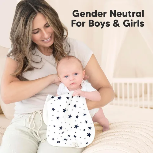 Miniatura 8 de Paños orgánicos para bebés, niños y niñas, paquete de 5, ultra absorbente, paño para eructar, ropa para recién nacidos, toalla para la leche, babero