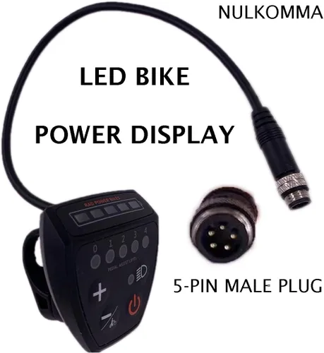 Miniatura 3 de Medidor de pantalla LED universal eléctrica para bicicleta 24 V 36 V 48 V Ciclismo Computadora Ebike Pantalla LED Panel de control con 5 p macho