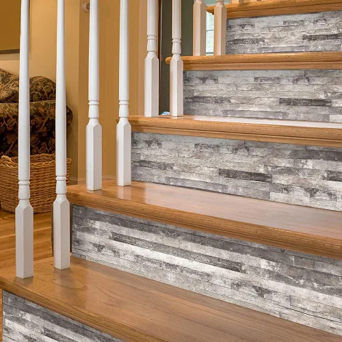 Miniatura 11 de funlife 14 tiras de calcomanías para elevadores de escaleras, vinilo para despegar y pegar, calcomanías decorativas para escaleras, 39.37 x 7.09