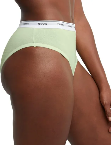 Miniatura 3 de Hanes Women's Originals Hi-Leg Panties, Breathable Stretch Cotton Underwear, Assorted, 6-Pack