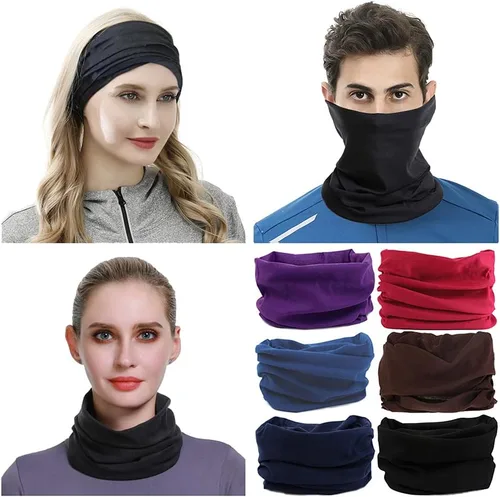 Miniatura 26 de VANCROWN - Diadema, bufanda, cinta para la cabeza, cubrebocas, bandana, para mujeres y hombres