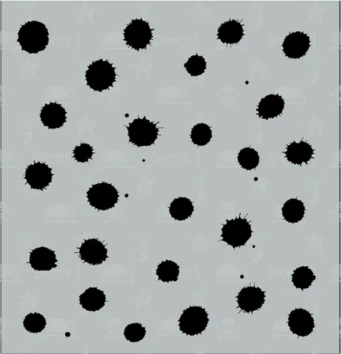 Miniatura 10 de Stencil1 Plantilla pequeña de piel de serpiente de 5.75 x 6 pulgadas – Plantillas reutilizables de calidad duradera para dibujar y pintar