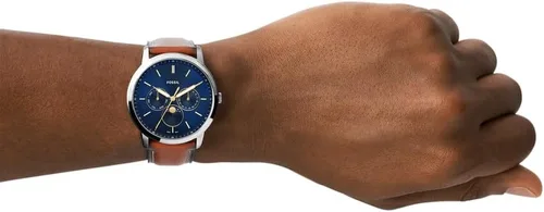 Miniatura 5 de Fossil Neutra Reloj cronógrafo para hombre con pulsera de acero inoxidable o correa de cuero auténtico