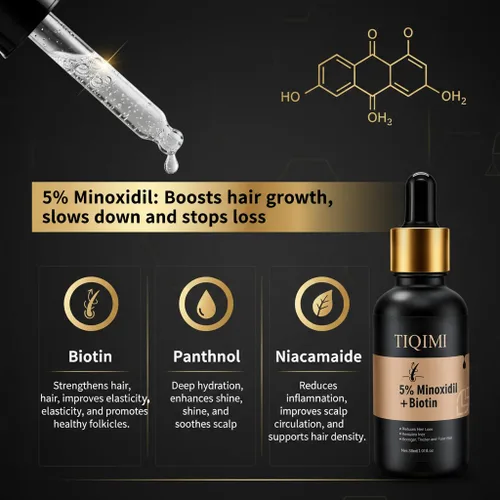 Miniatura 2 de Tratamiento de crecimiento del cabello de minoxidil al 5% para mujeres y hombres, espuma clínicamente probada con biotina y aceite de romero para un