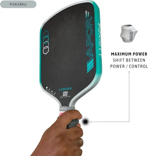 Miniatura 5 de Ayuda de entrenamiento de pickleball diseñada para potencia, precisión y control Herramienta de agarre multiposición para retroalimentación real