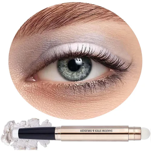 Miniatura 17 de Barra de Sombra de Ojos Negra, Lápiz de Sombra de Ojos Individual Cremoso Suave con Brillo, Barra Iluminadora de Sombra de Ojos Hipoalergénica Negro