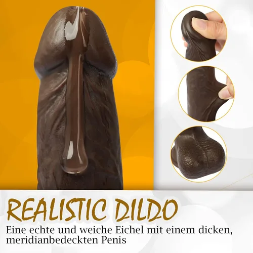 Miniatura 4 de Vibrador de empuje de 8.6 pulgadas con 5 rotaciones, 7 vibraciones vibratorias y calentadoras, juguete sexual para mujeres, pene telescópico