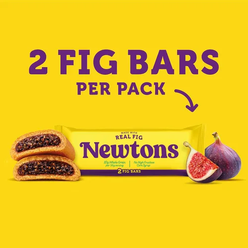 Miniatura 4 de NEWTONS - Barras de higo de fruta real horneadas suaves, galletas de higo, 10 paquetes de bocadillos (2 galletas por paquete)
