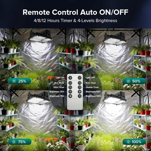 Miniatura 4 de SANSI Luces de cultivo para plantas de interior, luz de planta de espectro completo de 70W (equivalente a 500W) con lente óptica para alto PPFD