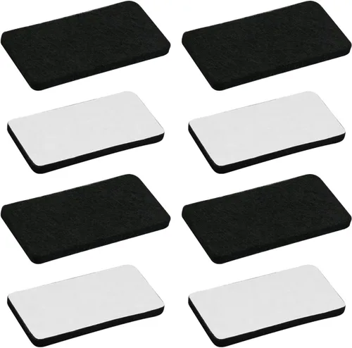 Miniatura 14 de 48 almohadillas de fieltro para muebles, almohadillas cuadradas de 0.63 pulgadas, protectores de suelo autoadhesivos antiarañazos para pies
