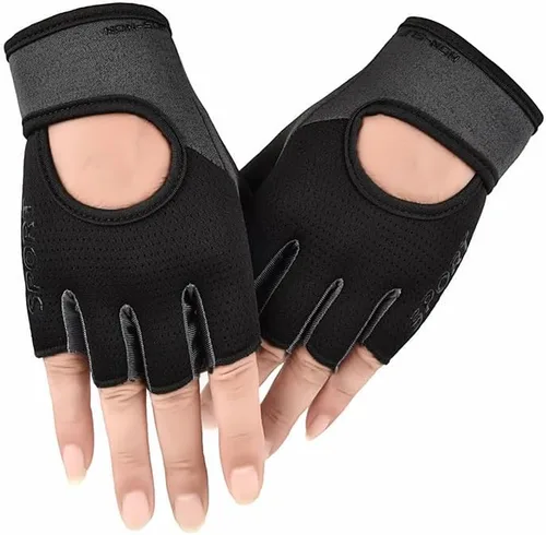 Miniatura 8 de INOGIH Guantes de entrenamiento transpirables para mujer, guantes de levantamiento de pesas para gimnasio, ciclismo, ejercicio, fitness