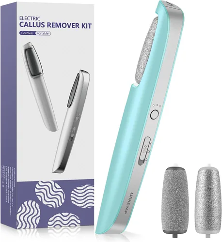 Miniatura 8 de LINKEVAP - Removedor de callos eléctrico para pies, kit profesional de pedicura, limpiador de pies para piel seca, muerta, agrietada y dura, kit