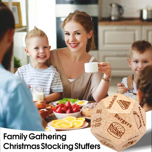 Miniatura 5 de VANLOVEMAC Regalos para mamá, esposa, hermana, para el día de la madre, regalos de papá para el día del padre, decisión de dados de comida, dados