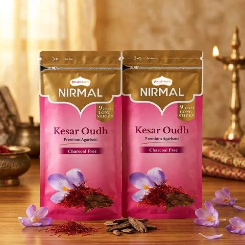 Miniatura 2 de Kesar Oudh - Varillas de incienso – Paquete de 2 varillas de incienso, 200 varitas de incienso de azafrán y madera de agar