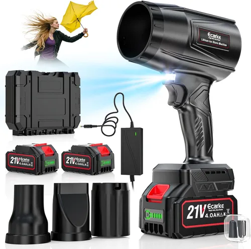 Miniatura 12 de Soplador de hojas de 800,000 RPM compatible con Makita18V: soplador de polvo inalámbrico Ecarke Turbo Jet Soplador eléctrico de mano alimentado