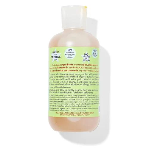 Miniatura 2 de California Kids Shampoo + Gel de baño Chillax Lavender Body Wash Cuidado suave de la piel para niños + adolescentes 100% a base de plantas