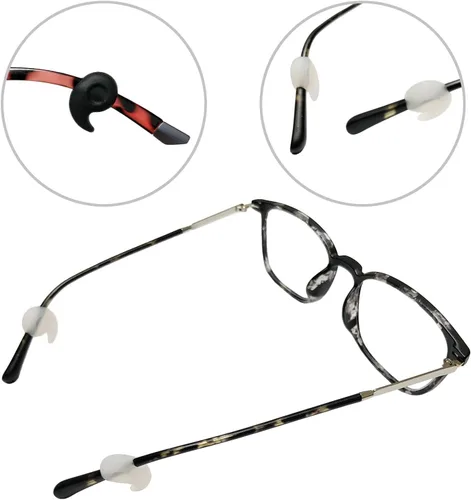 Miniatura 6 de Benvo 12 pares de retenedores para gafas de silicona, sujetadores para patillas de gafas, protectores antideslizantes, sujetadores para gafas