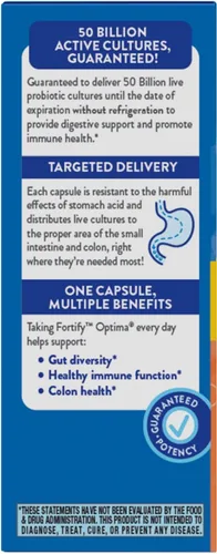 Miniatura 10 de Nature's Way Fortify Optima 50 mil millones de probióticos diarios, 50 mil millones de cultivos vivos, 6 cepas probióticas, apoya la salud digestiva