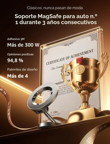 Miniatura 9 de LISEN Soporte de coche MagSafe para iPhone 17 Pro Max, soporte de teléfono ultra magnético para tablero de automóvil, accesorios de automóvil