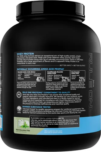 Miniatura 3 de Proteína de Suero Rule 1 – 24g de Proteína de Acción Rápida de Fuentes de Suero Completo con EAAs y BCAAs de Origen Natural para Recuperación