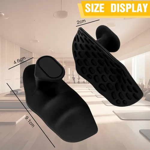 Miniatura 2 de Agarres antideslizantes para levantamiento de pesas, almohadillas de goma para entrenamiento y ejercicio, protectores de palma