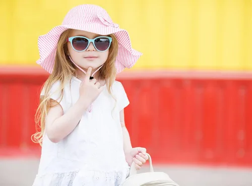 Miniatura 5 de Sombrero de sol para bebé niña con UPF 50+ sombrero de playa ajustable para exteriores con ala ancha