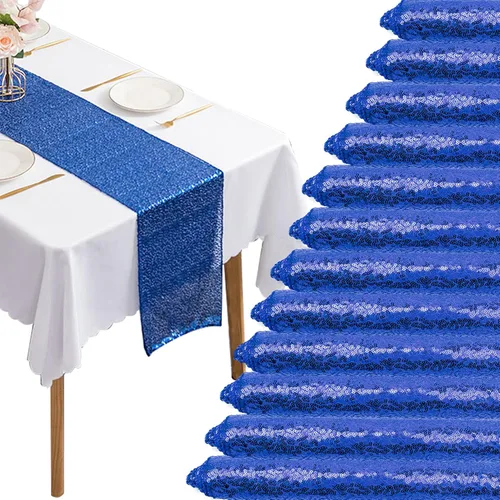Miniatura 19 de 12 Paquetes de Caminos de Mesa con Lentejuelas Brillantes para Comedor para Cumpleaños, Bodas, Compromisos, Nupciales, Baby Shower, Despedida