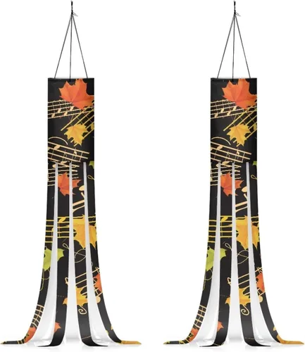 Miniatura 23 de Windsock - Calcetín de viento reutilizable suave de Navidad para colgar al aire libre para jardín, árbol, fiesta, decoración de bandera, calcetines