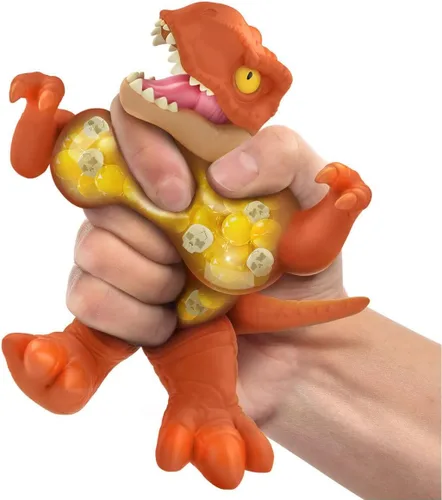 Miniatura 3 de Heroes of Goo JIT Zu - Juguete de mundo Jurásico con licencia, Chomp Attack, Piroraptor elástico.