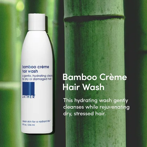 Miniatura 2 de LATHER Bamboo Crème Hair Wash Champú de aceites esenciales Champú para hombres y mujeres Acondicionador natural, orgánico y sin sulfato