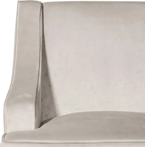 Miniatura 7 de HomePop Swoop - Silla de sala de estar con apoyabrazos, terciopelo gris