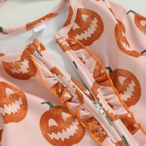 Miniatura 5 de Doisbetthsay Ropa de bebé recién nacida de Halloween, mameluco de manga larga para bebé, traje de Navidad