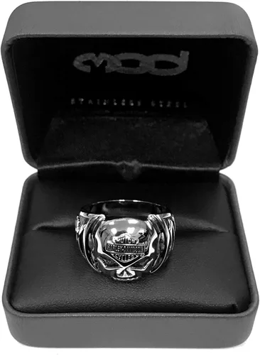 Miniatura 3 de Harley-Davidson HSR0004 - Anillo de calavera para hombre