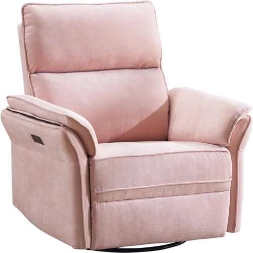 Miniatura 21 de Rocking Chair Nursery with Adjustable Headrest,Manual Swivel Rocker Recliner Nursery Chair with Overstuffed Armrest,Glider Rocker Recliner for