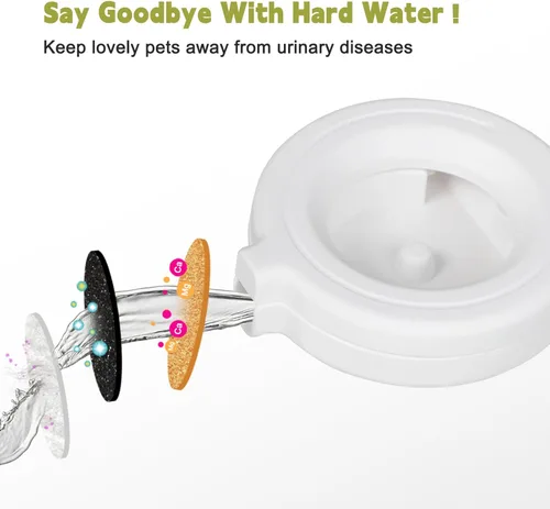 Miniatura 7 de RIZZARI Dispensador automático de agua para perros mejorado: comedero elevado grande de acero inoxidable negro de 9L por gravedad para mascotas