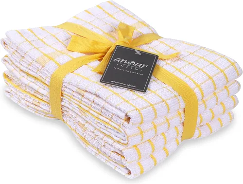 Miniatura 13 de AMOUR INFINI Juego de 8 paños de cocina - Ultra suaves, altamente absorbentes, paños de cocina de algodón terry de secado rápido de 12"x12" pulgadas